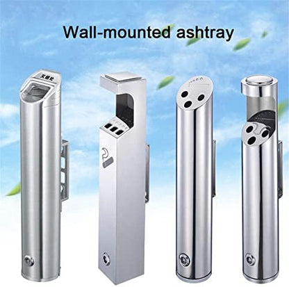 Wall-Mounted Stainless Steel Ashtray – Clean & Stylish Design 🏡