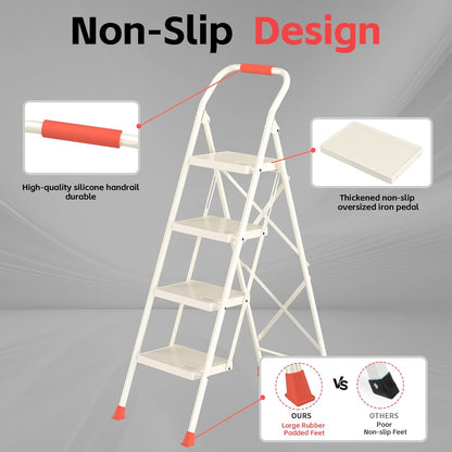 Foldable Step Ladder & Stool – Compact, Sturdy, and Safe for Home 🪜✨