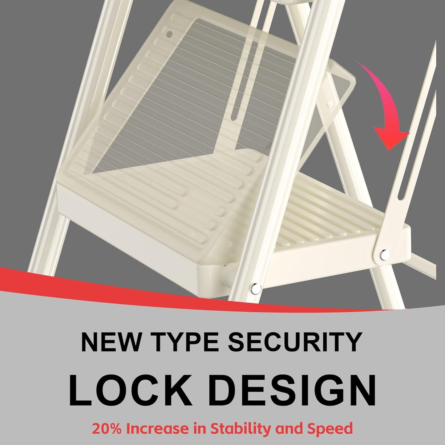 Foldable Step Ladder & Stool – Compact, Sturdy, and Safe for Home 🪜✨