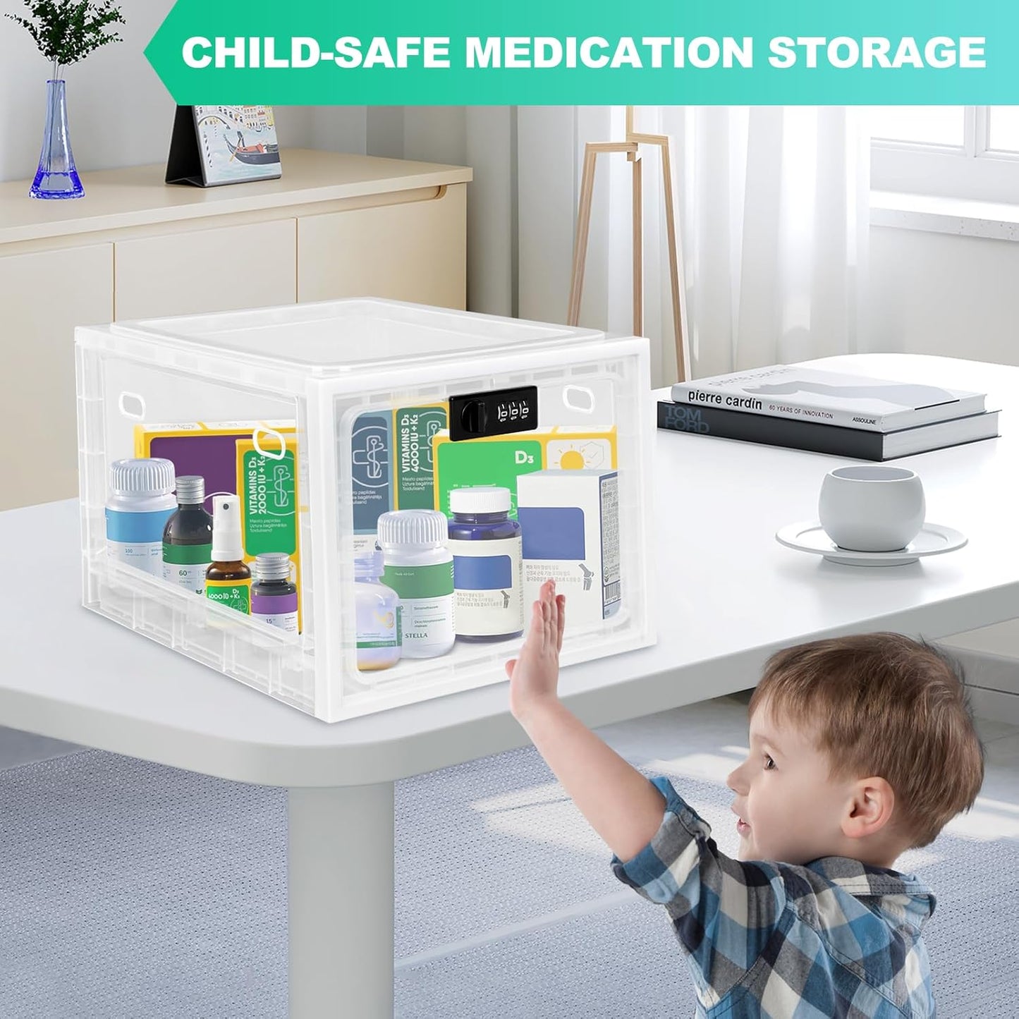 Keep Your Valuables Safe – Lockable Storage Box for Home & Office! 🏡
