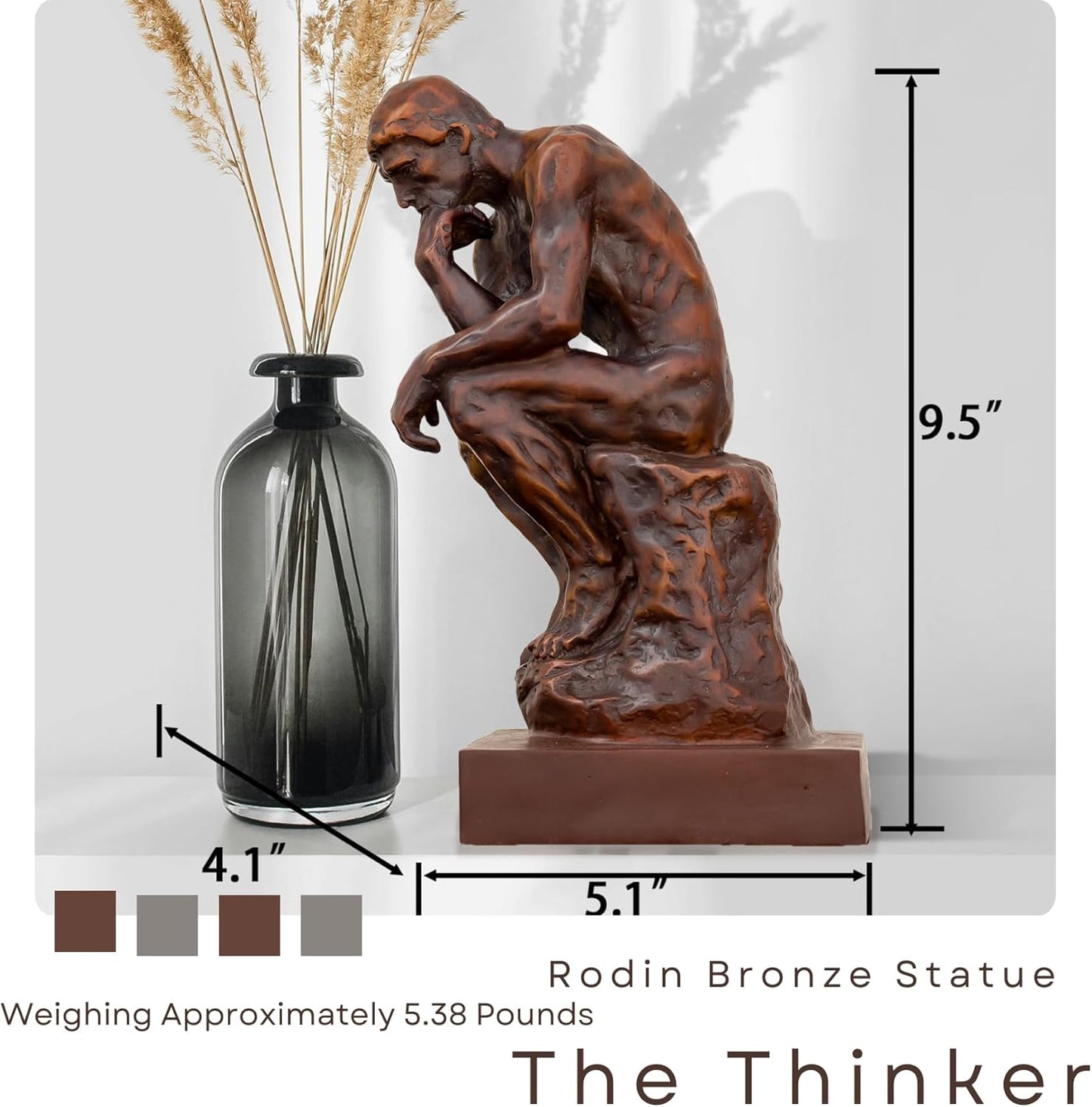 Elevate Your Space – Elegant Thinker Statue for Home & Office! 🏡