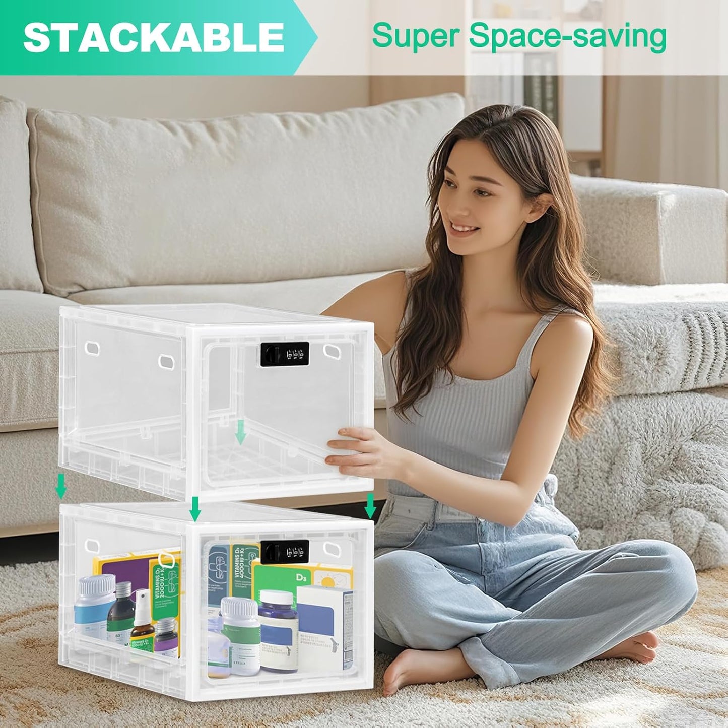 Keep Your Valuables Safe – Lockable Storage Box for Home & Office! 🏡