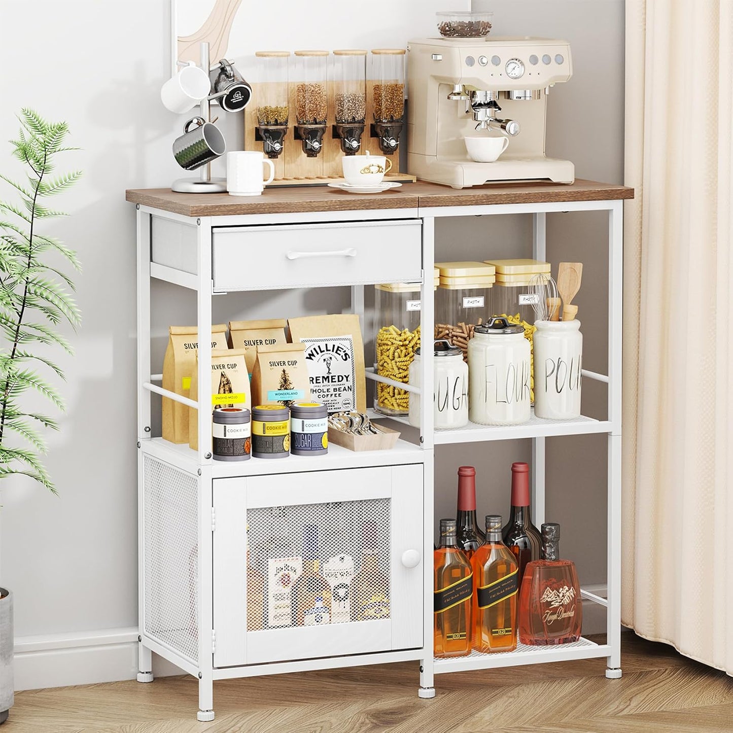 Elevate Your Home with a Stylish Multi-Purpose Coffee Cabinet! 🏡